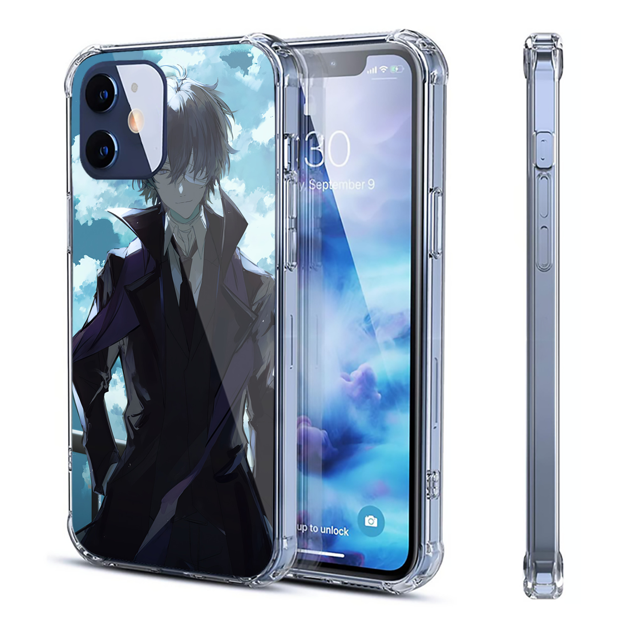 （画像用） 文豪ストレイドッグス Bungo Stray Dogs 【iPhone 12シリーズ対応】透明スマホケース（クリアソフトケース）